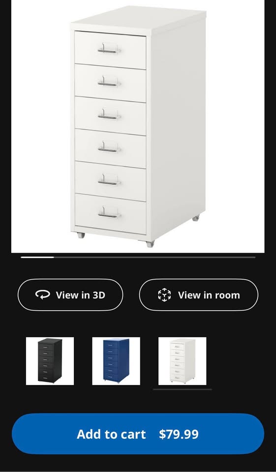 IKEA Helmer Cabinet White - photo 2