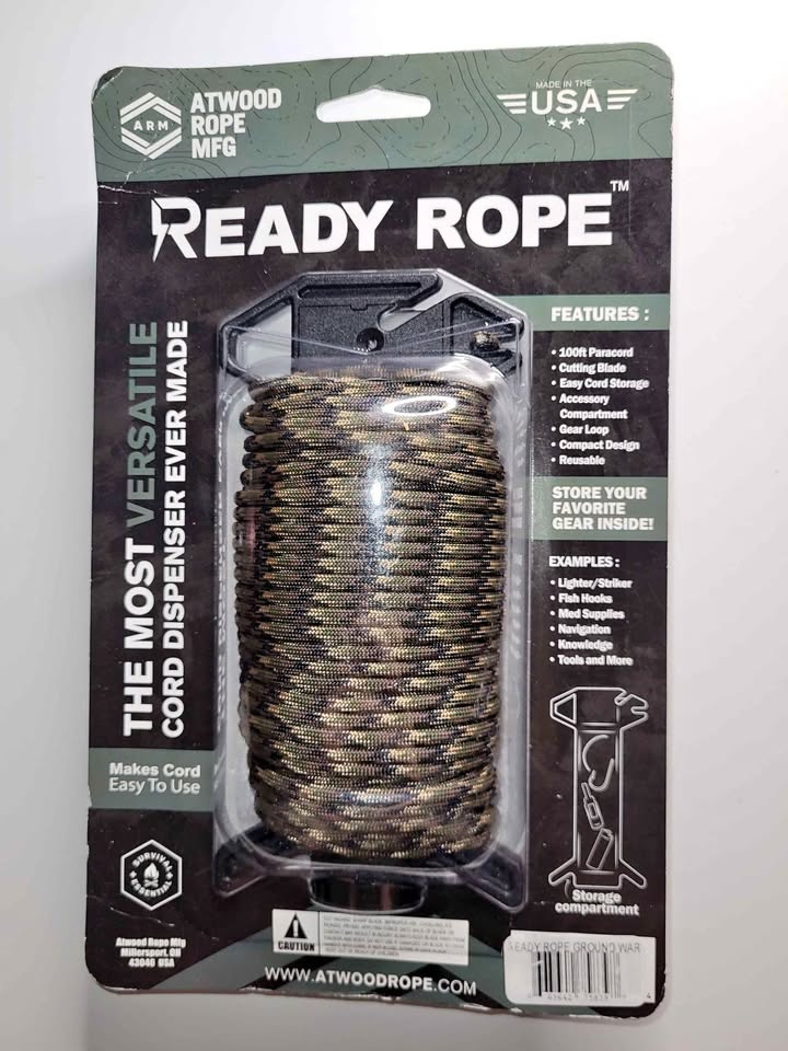 Atwood Rope Ready Rope Cord Dispenser with Paracord