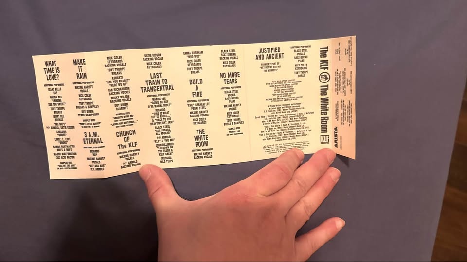 The KLF: The White Room Cassette - photo 5