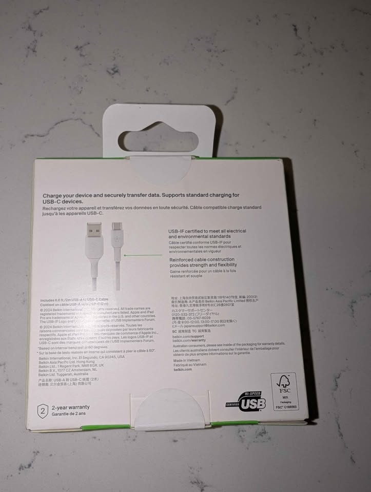 Belkin boost charge usb c cable - photo 2