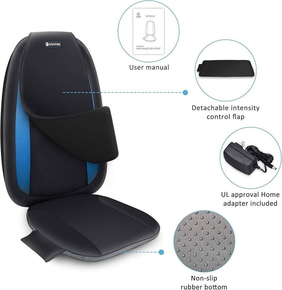 Comfier Shiatsu Back Massager with Heat - photo 3