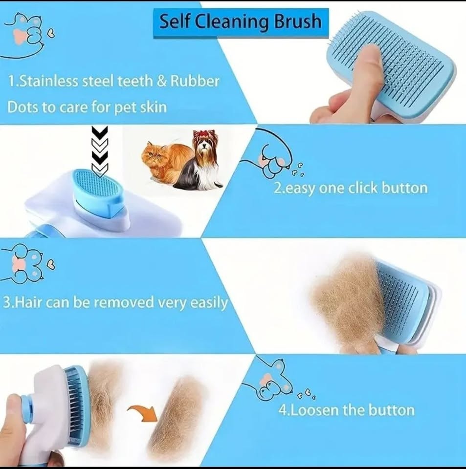 Heavy-Duty Pet Massage Comp & Brush - photo 4