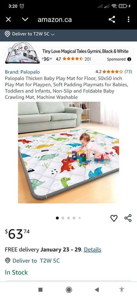 NEW Palopalo MONKEY Baby Playpen Mat 71x59 - photo 2
