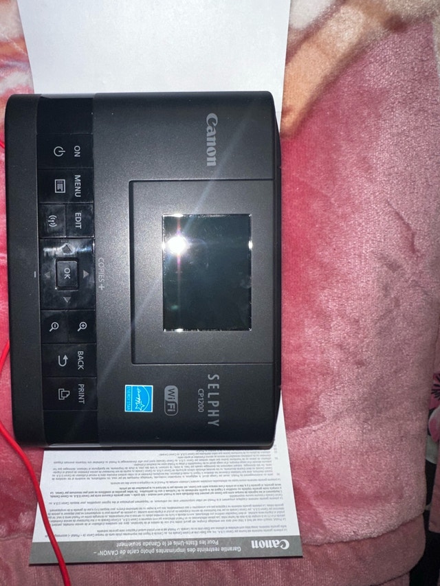 Canon selphy cp1200 photo printer-READ DESCRIPTION