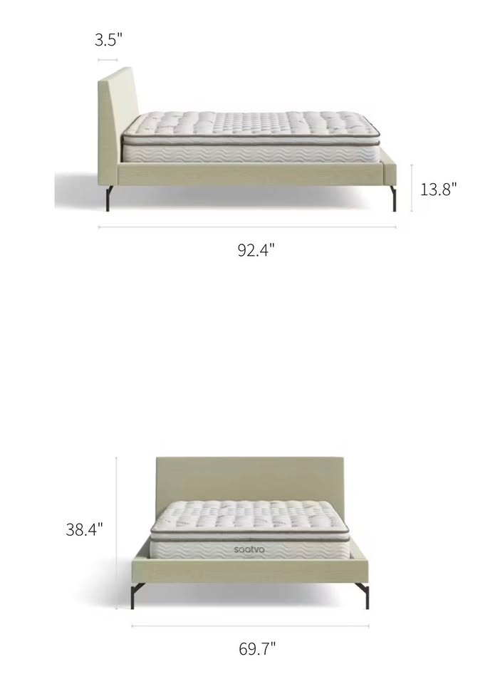 Saatva Copenhagen Queen Bed Frame, New in Box - photo 4