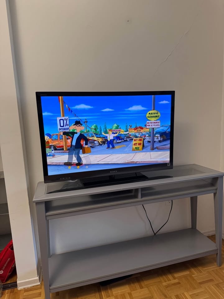 Sony 42” TV with TV Stand - photo 2