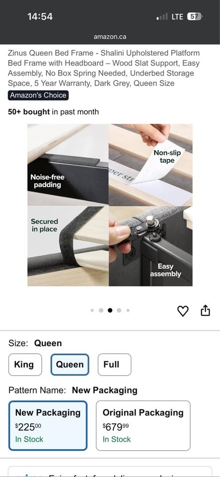 Queen bed frame - photo 3