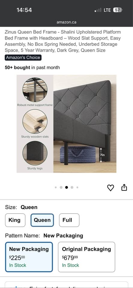 Queen bed frame - photo 4