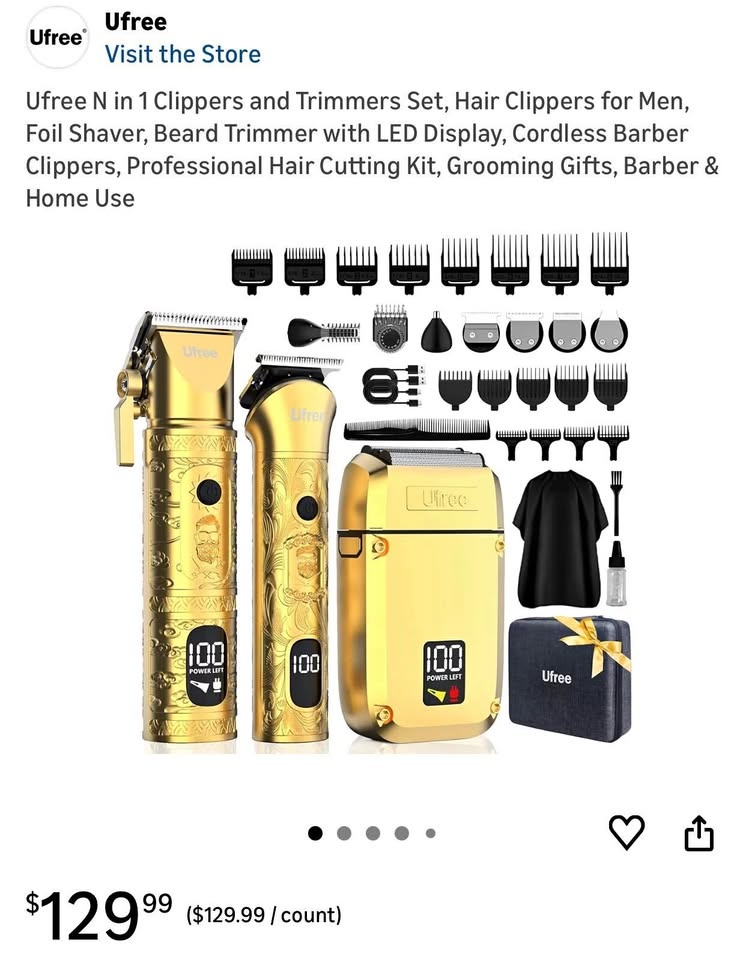(New) 8 in 1 Professional Hair Cutting Kit