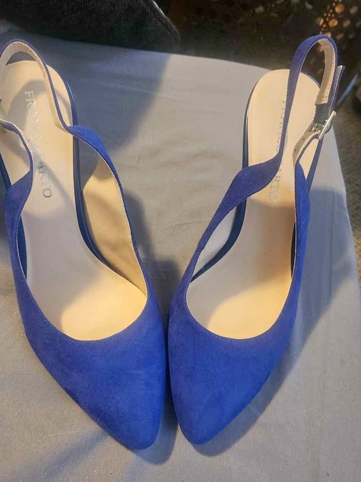 Sarto blue suede shoes 9M