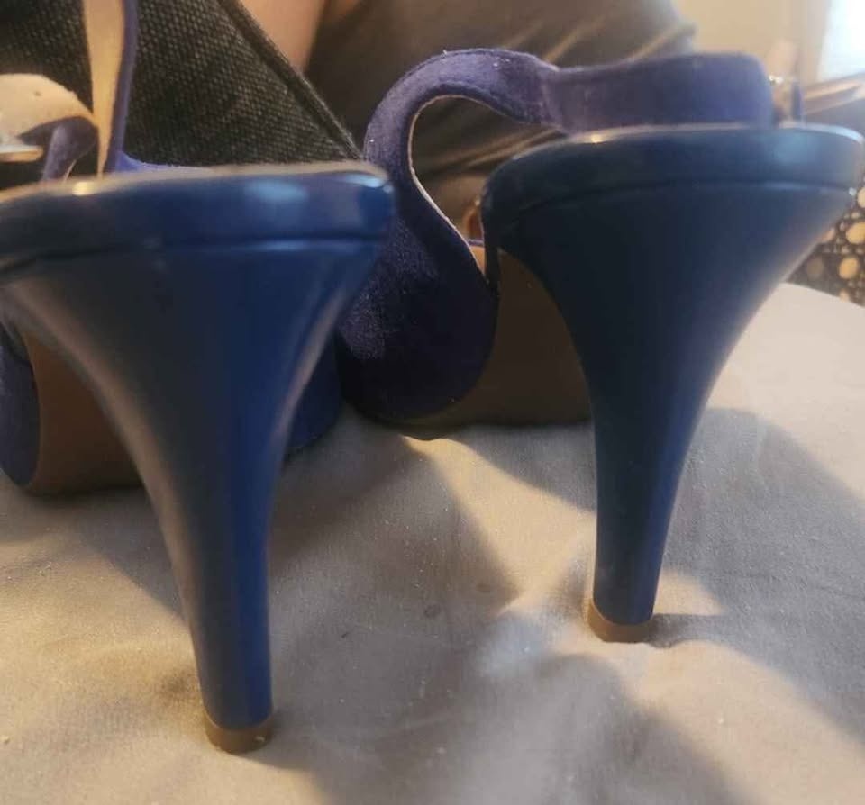 Sarto blue suede shoes 9M - photo 4