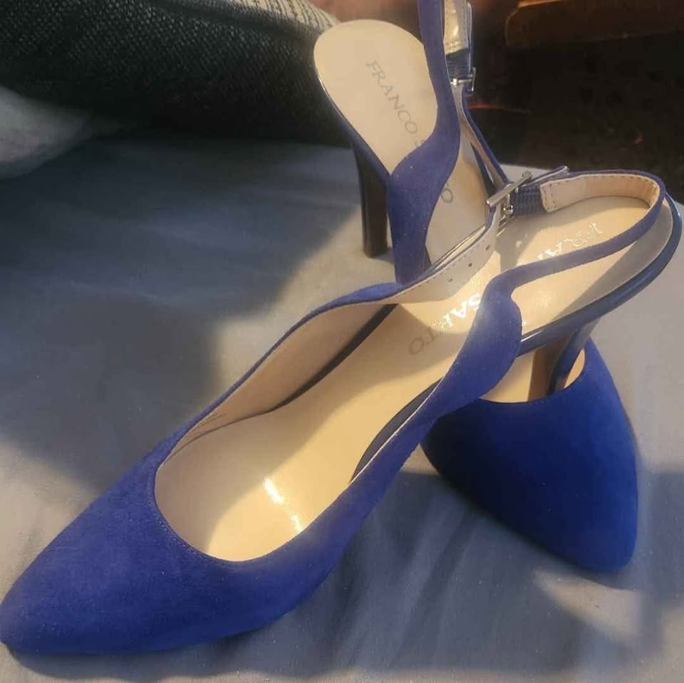 Sarto blue suede shoes 9M - photo 5