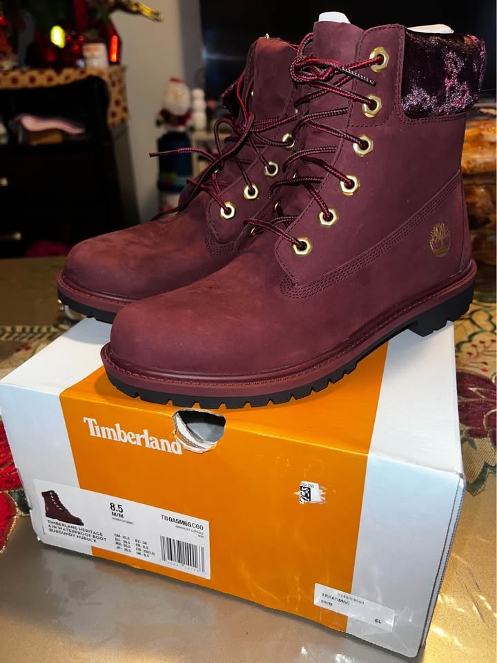 Timberland Burgundy red women size 8.5 - photo 3