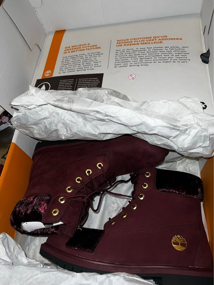 Timberland Burgundy red women size 8.5 - photo 5