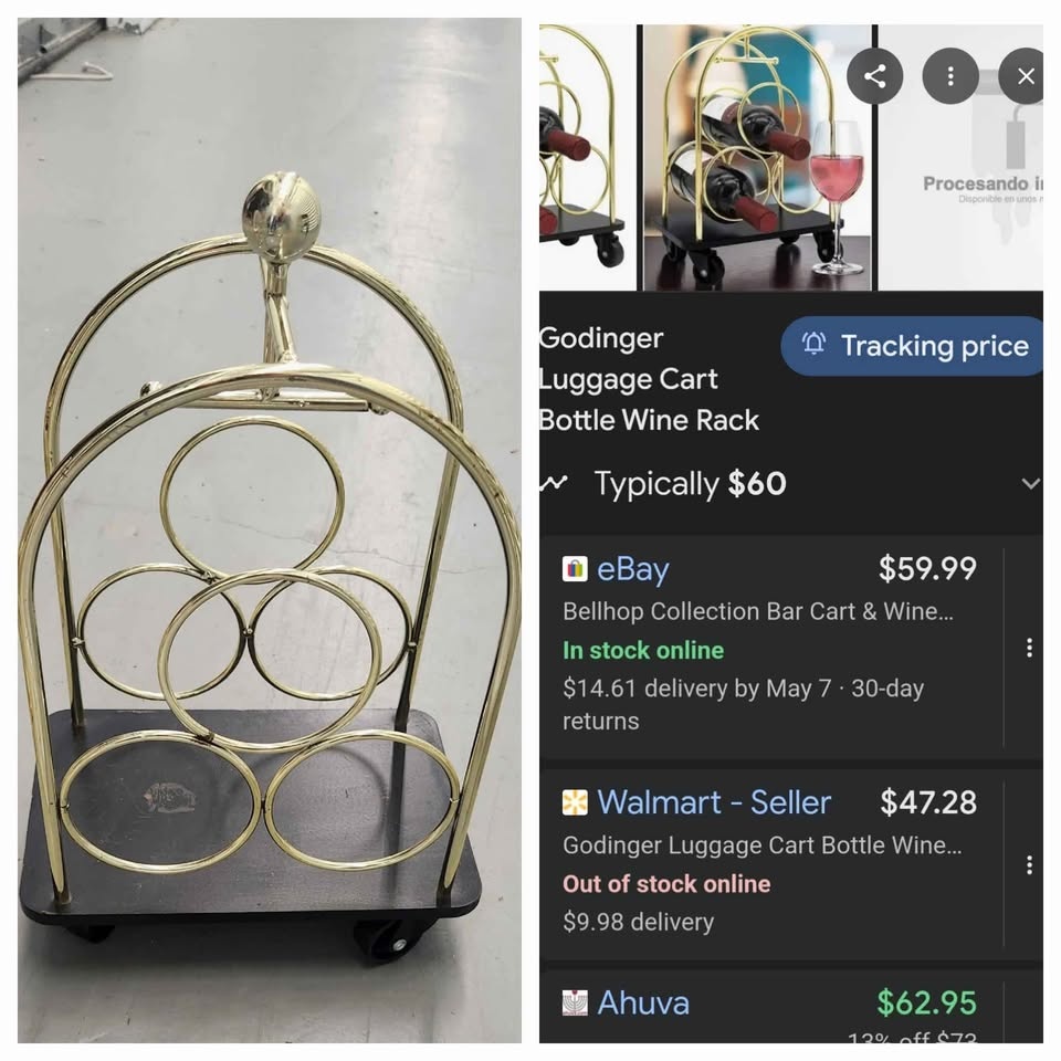 3 bottle wine luggage rack - photo 4