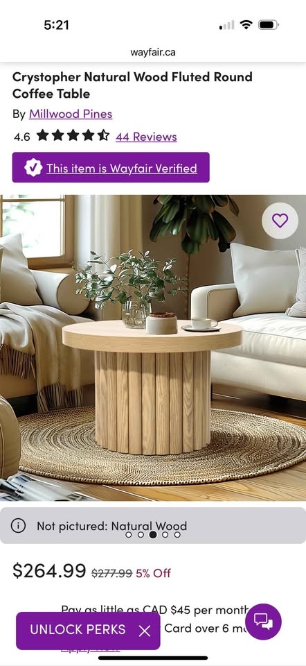 Round Coffee Table / Side Table - photo 4