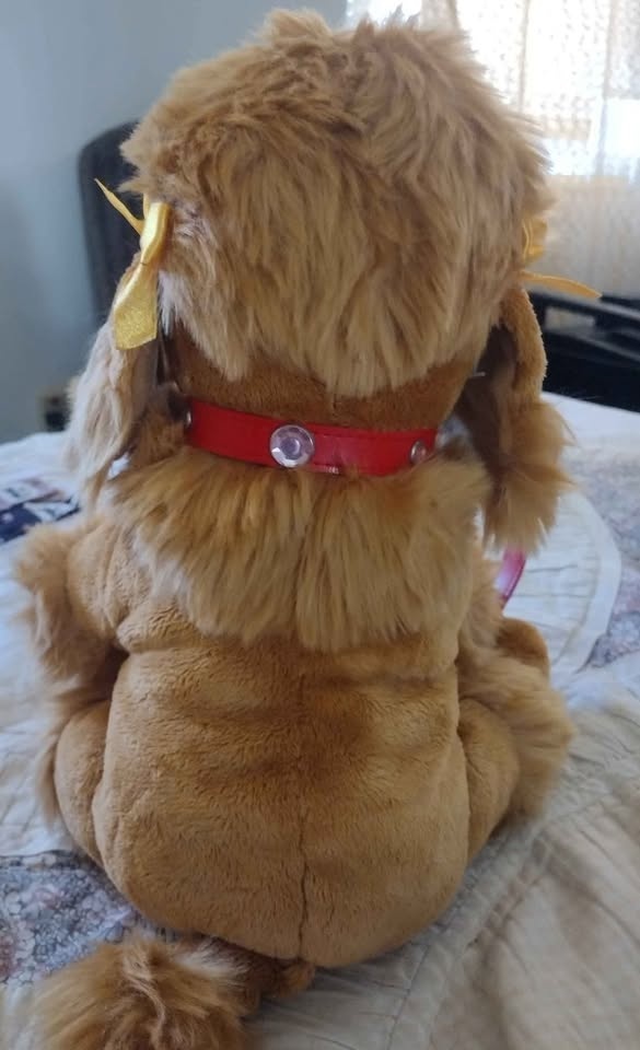 Adorable Poddle plush dog with leash - photo 4