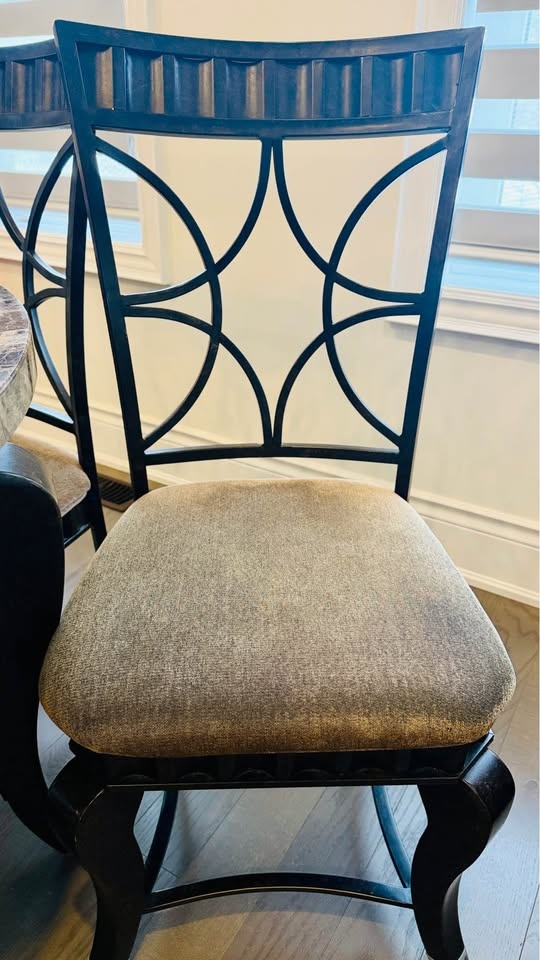 Faux Marble Round Dining Set - photo 5