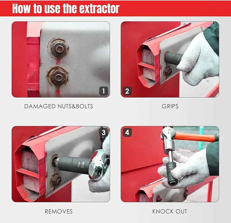 Greywolf 5 pcs Wheel Nut Removal Tool Set - photo 3