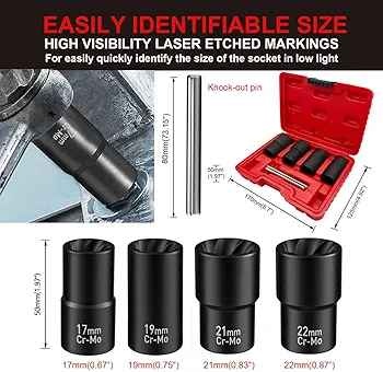 Greywolf 5 pcs Wheel Nut Removal Tool Set - photo 4