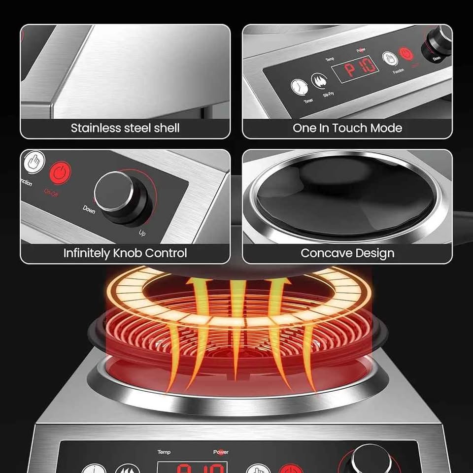1800W Electric Wok Induction Wok - photo 5