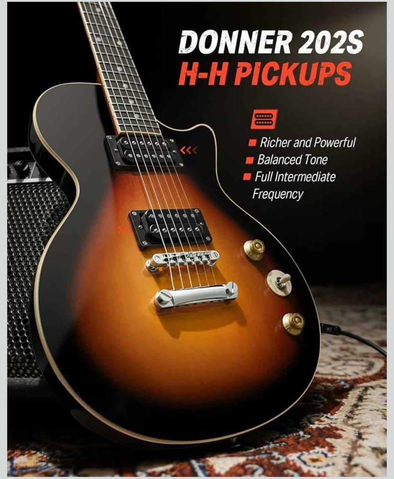 Donner Electric Guitar Beginner Kit Sunburst - photo 2
