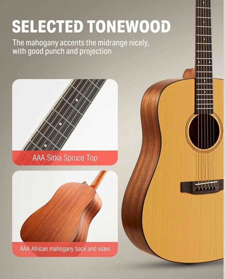 Donner Acoustic Guitar for Adults - photo 2