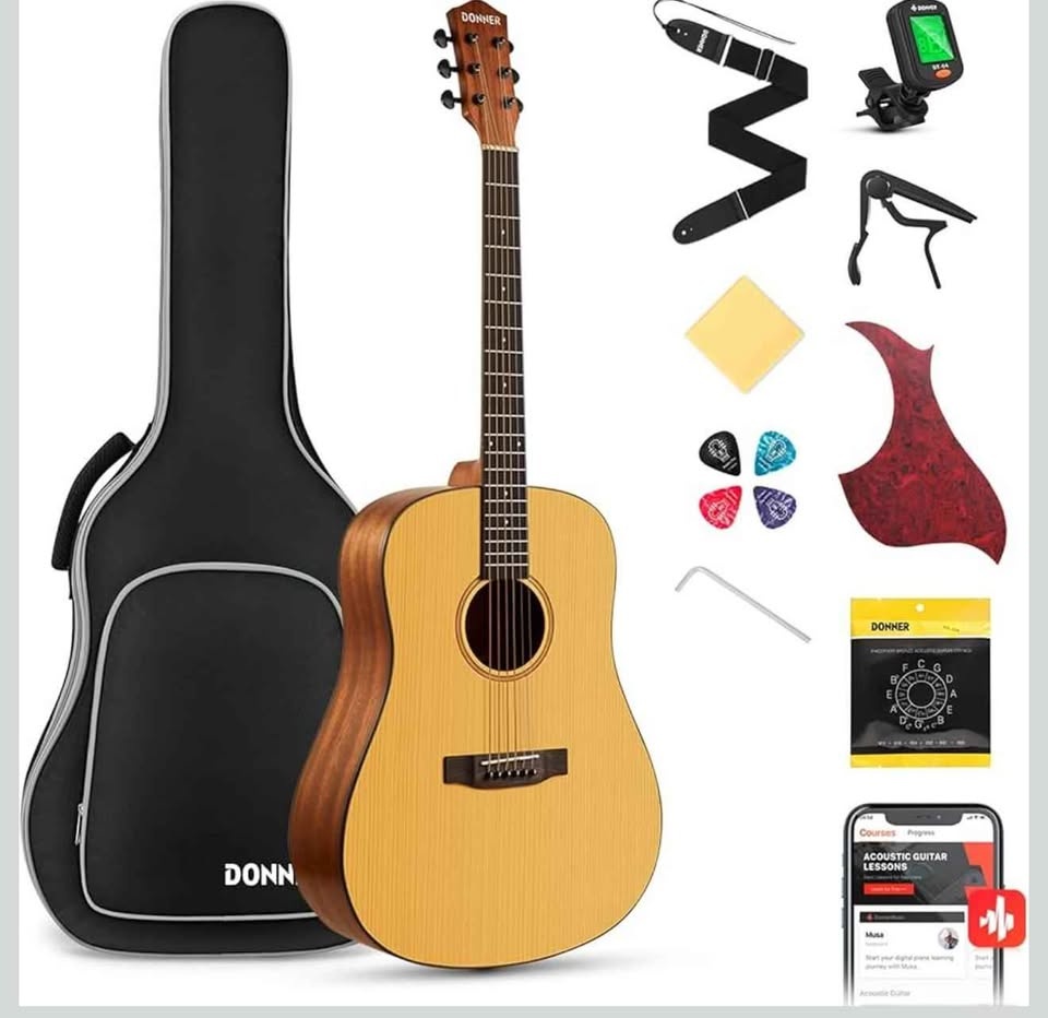 Donner Acoustic Guitar for Adults - photo 3