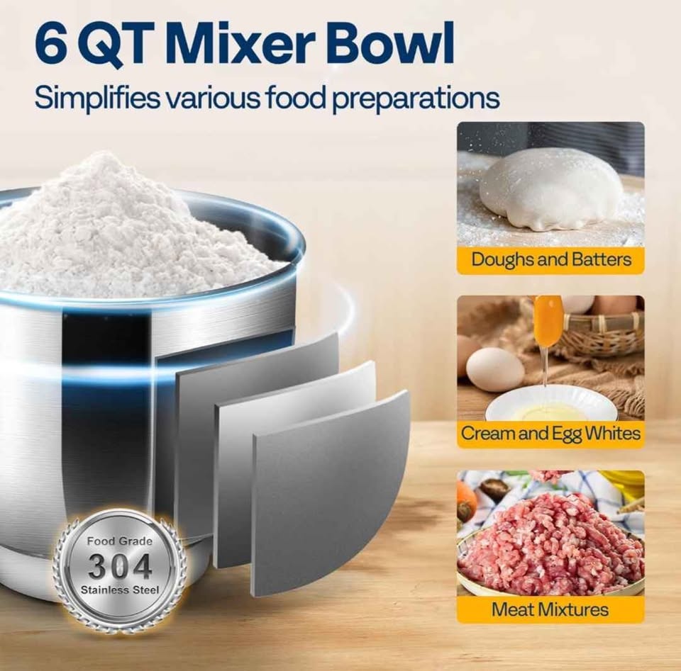 VIVOHOME 3-in-1 Stand Mixer - photo 4