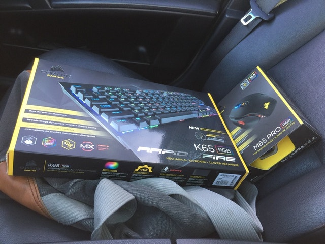 CORSAIR RGB GAMING KEYBOARD, MOUSE HEADSET COMBO