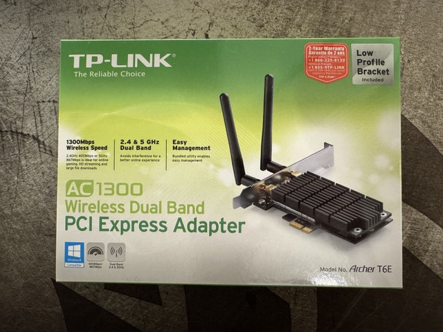 TP-LINK ARCHER T6E wireless pci-e adapter
