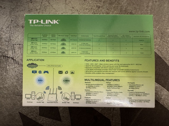 TP-LINK ARCHER T6E wireless pci-e adapter - photo 2