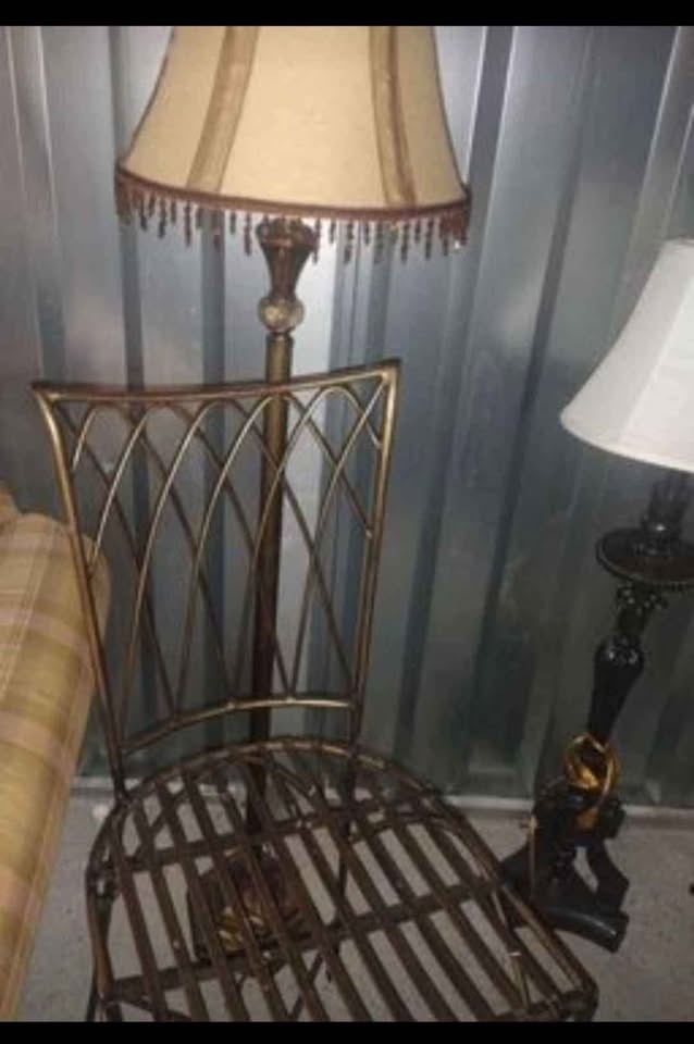 Metal bronze stools 46" H - photo 4
