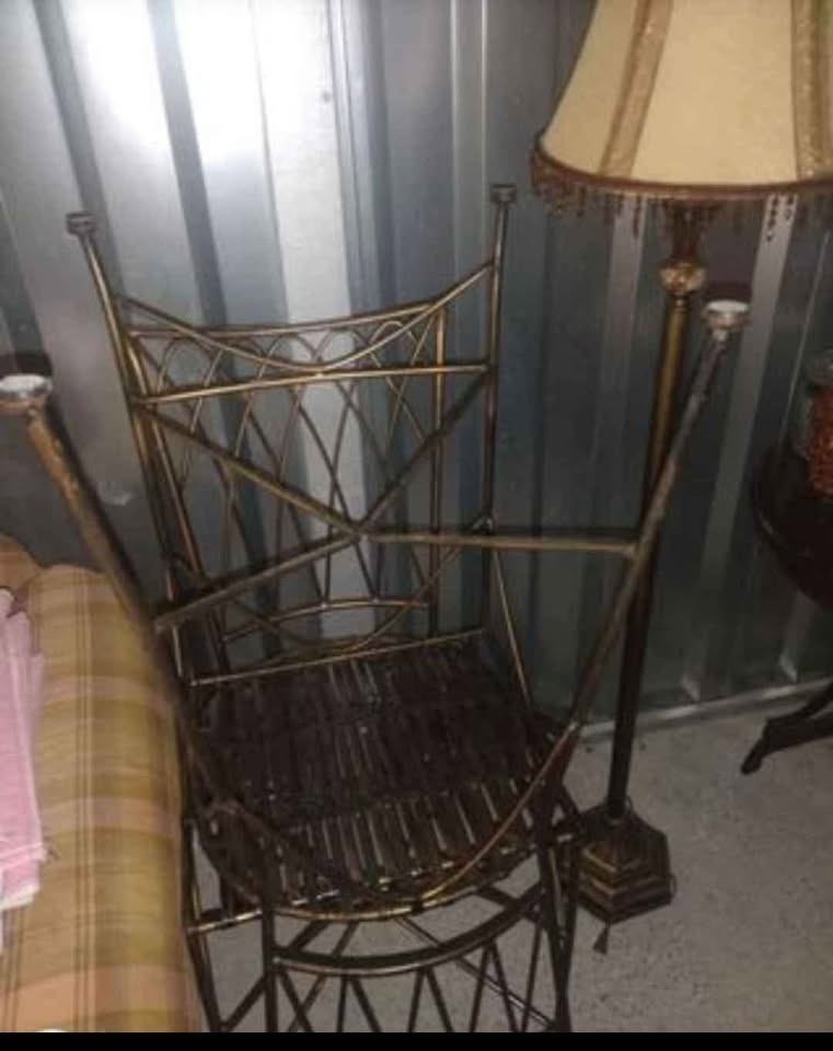Metal bronze stools 46" H - photo 5