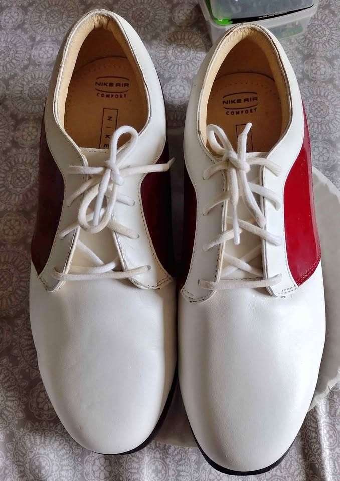 Women genuine leather golf shoe 8