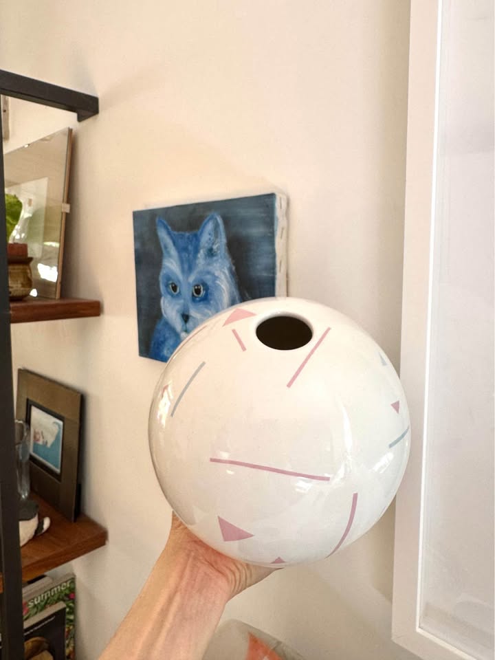 Rare Sphere Vase, 1980s Postmodern - photo 4