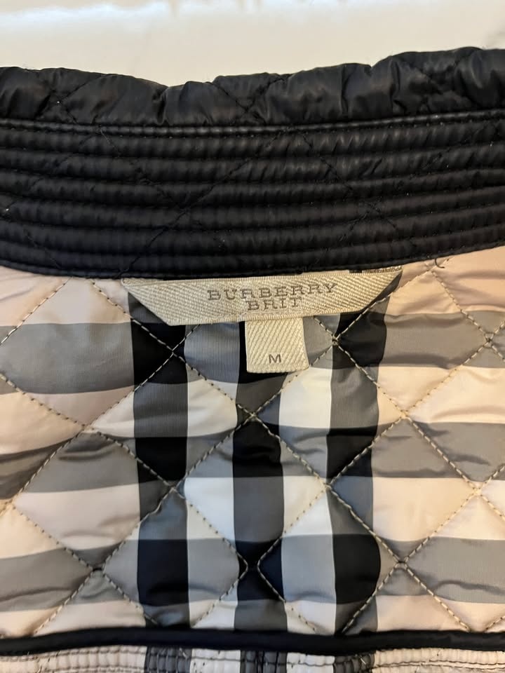 Burberry Brit Quilted Riding Jacket - Black - Size M - photo 4