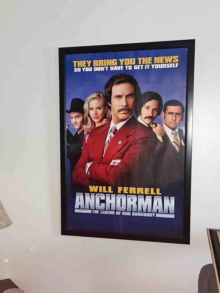 Anchor man wall frame