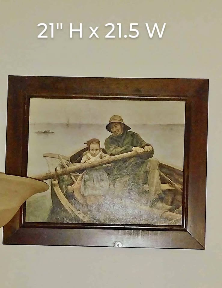 "THE HELPING HAND" Autographed by: E. Renouf "1881"