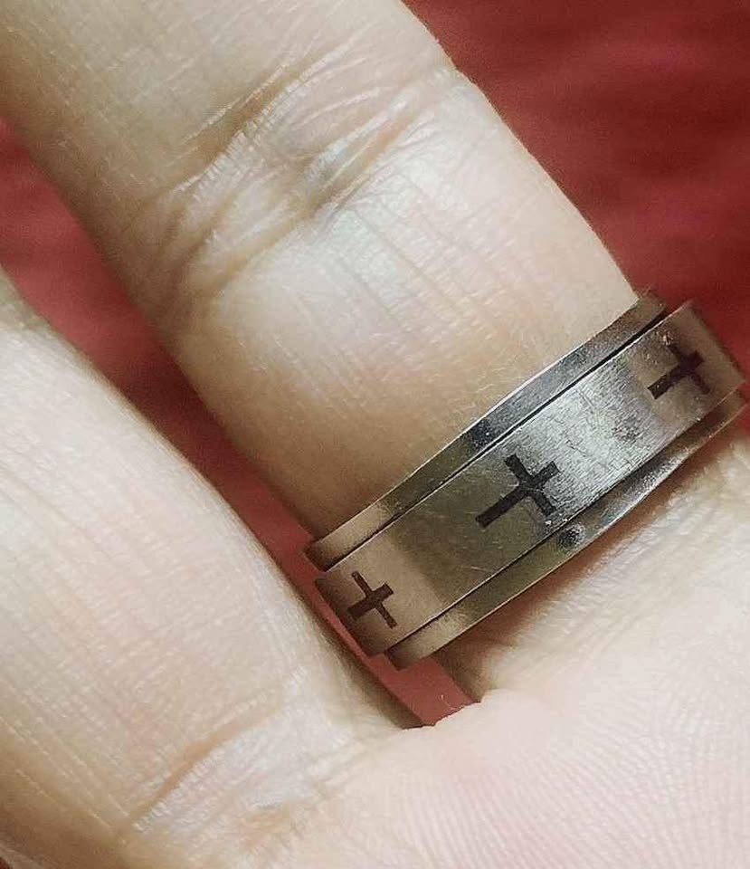 Fidget stainless steel ring - photo 2