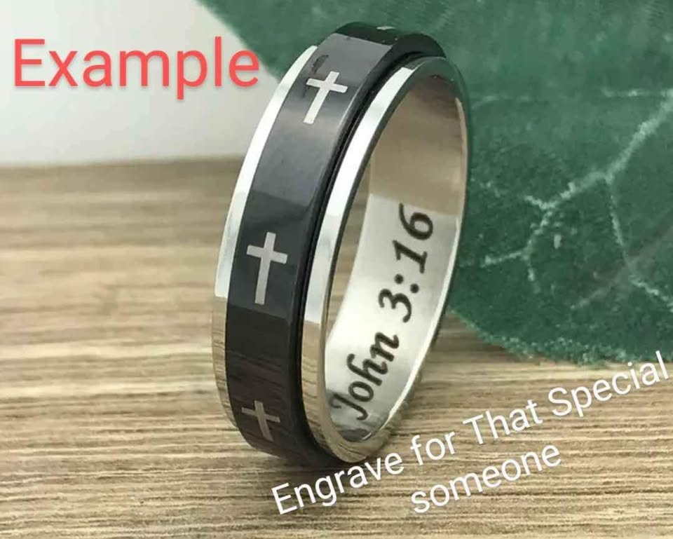 Fidget stainless steel ring - photo 3