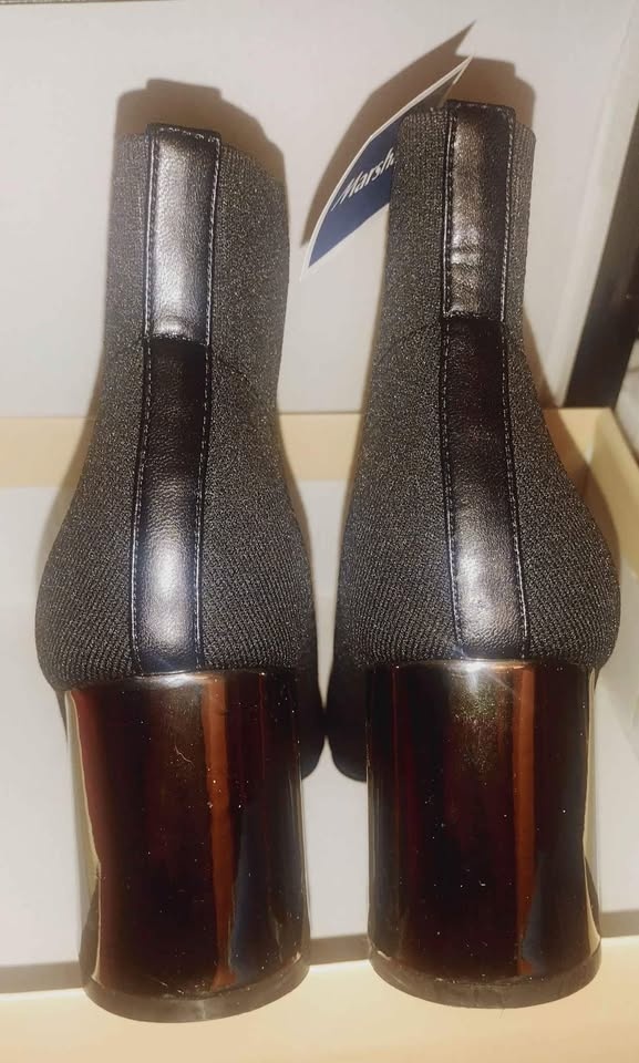 black & rose gold ankle boot 9.5 - photo 4