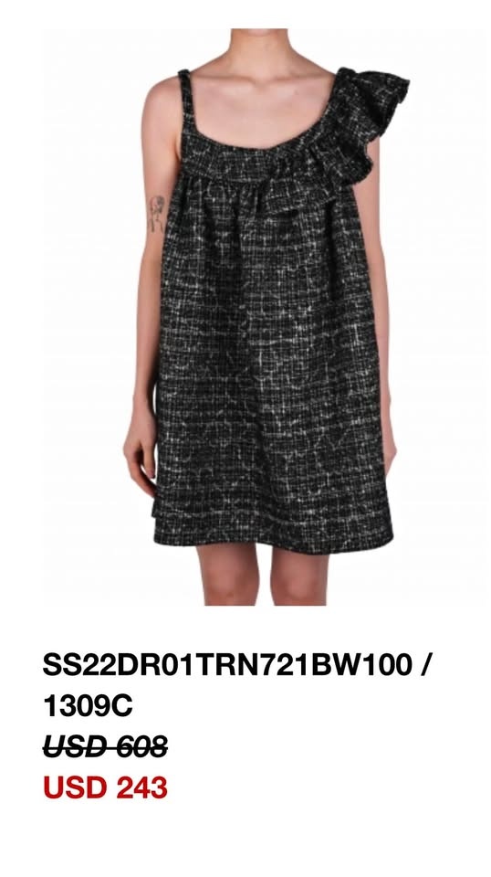 shushu tong asymmetrical dress