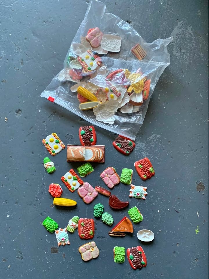 Vintage toy replica food