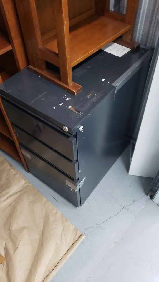 Dark Grey Short Filing Cabinet