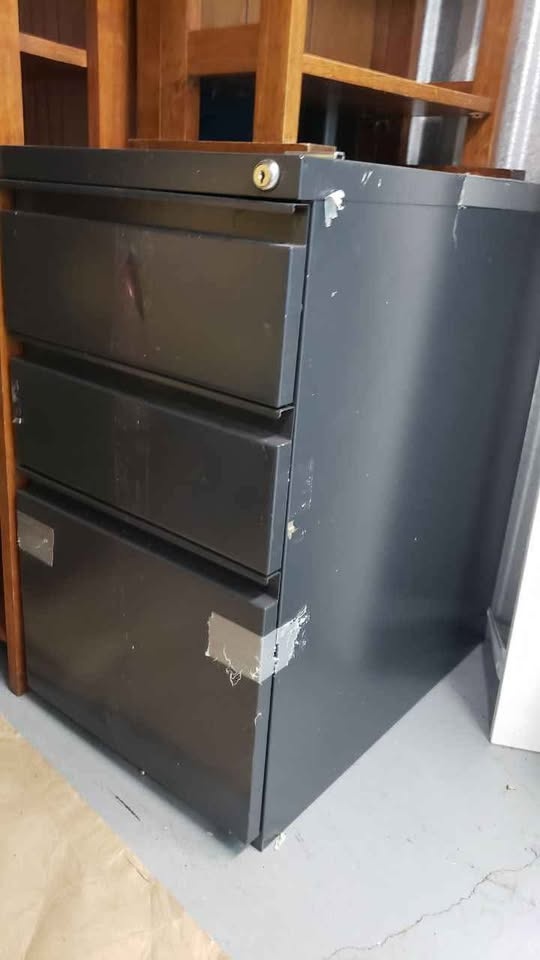 Dark Grey Short Filing Cabinet - photo 3