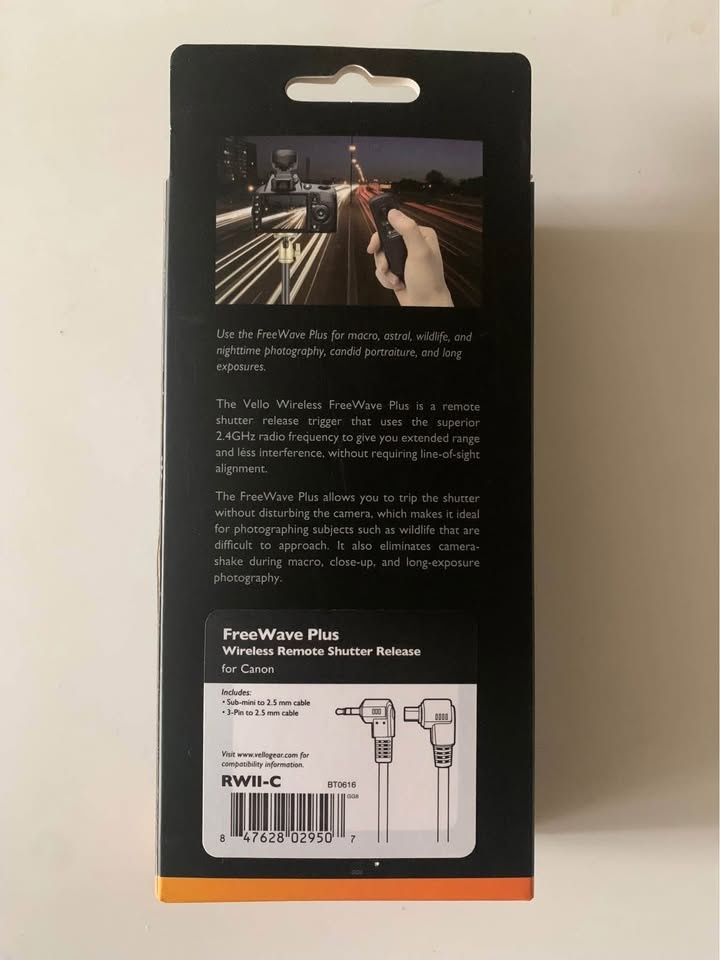 Vello FreeWave Plus RWII-C wireless remote for Canon - photo 2