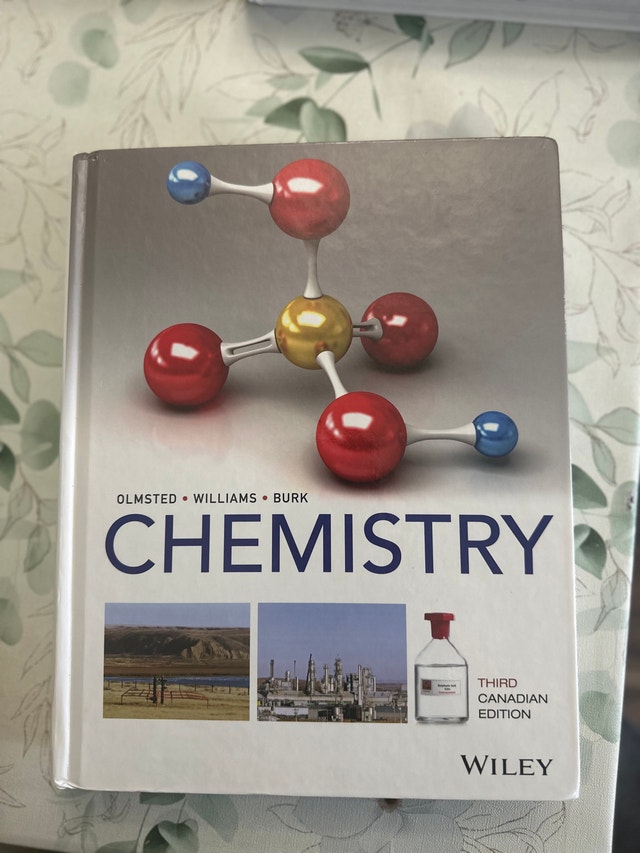 Chemistry Third Canadian Edition Textbook