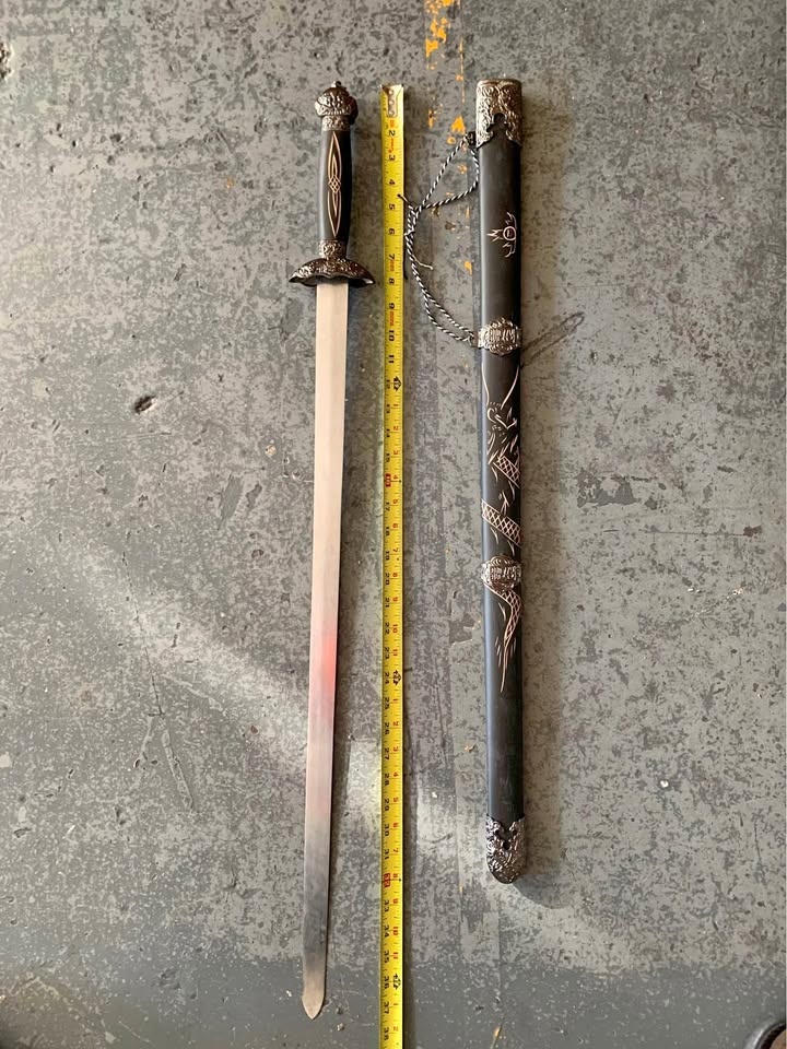 37 inches metal sword
