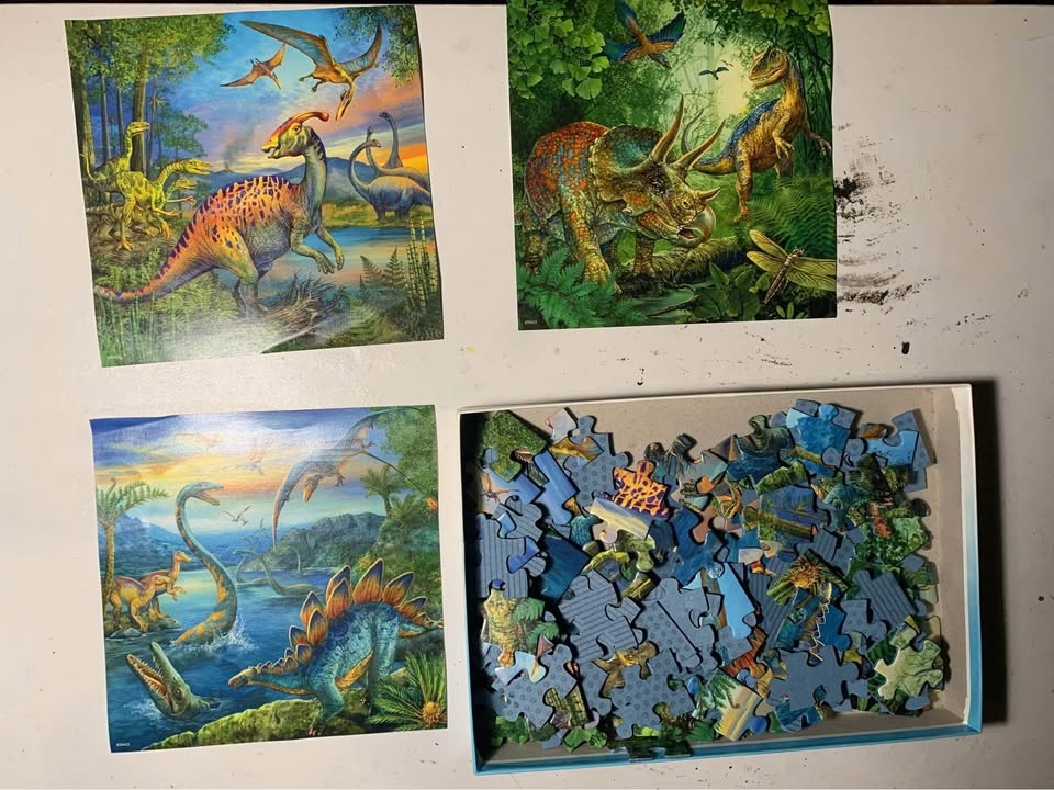 Used dinosaur puzzle - photo 3